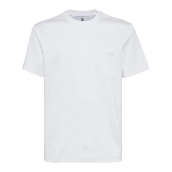 Brunello Cucinelli White T-Shirts & Vests - T-Shirts Men
